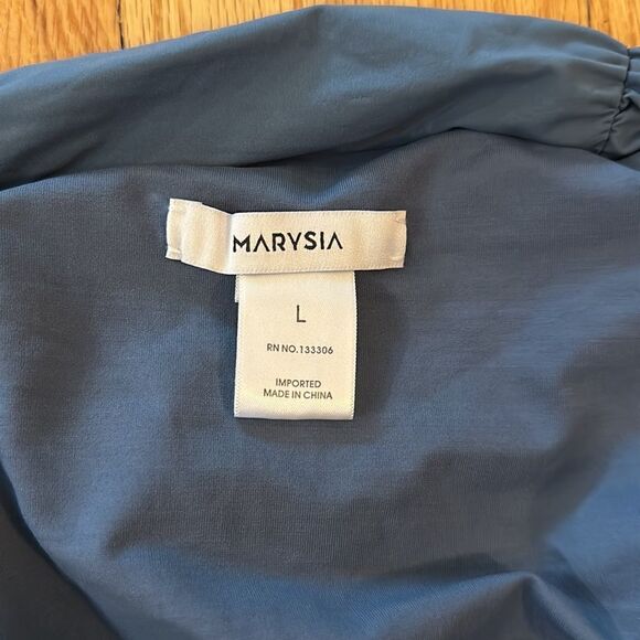 Marysia sz L teal bikini bottoms ruched perfect condition they didn’t fit NWOT - Picture 3 of 4